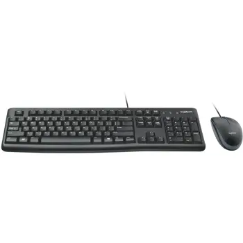 Combo (Tastierë & Maus) Logitech MK120 / Me Kabllo / FR – Zezë