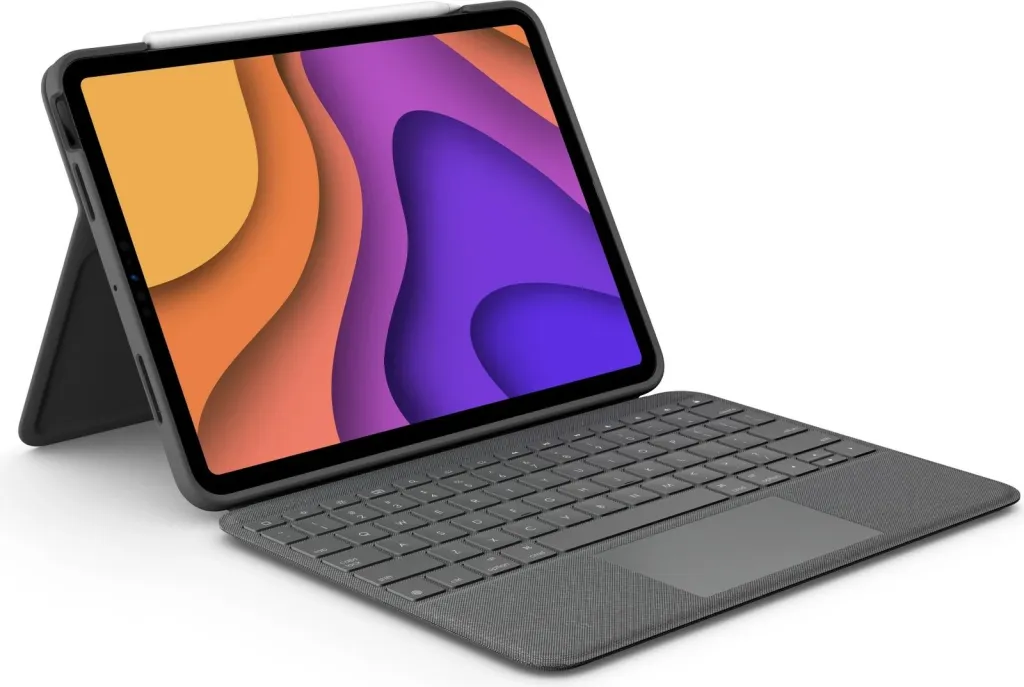 Tastierë me mbështjellës Logitech Folio Touch për iPad Air 4th Gen, gri - 1