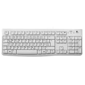 Tastierë Pa kabllo Logitech K120 oem USB e bardhë QWERTZ DE