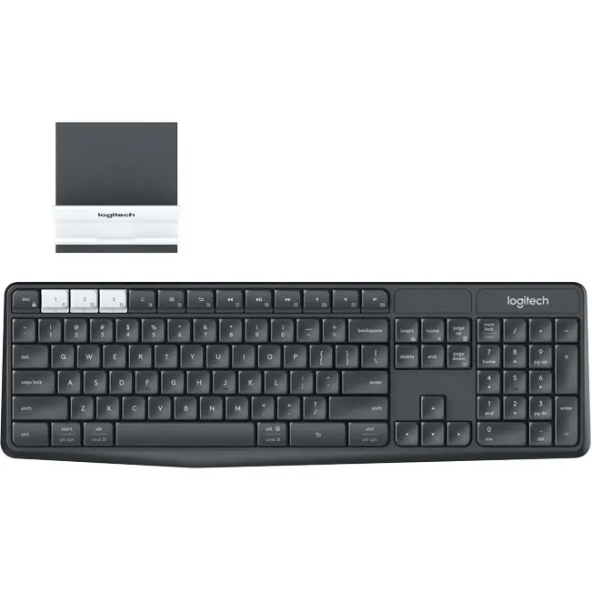 Tastierë Logitech K375s wireless Bluetooth, grafit e bardhë - 1