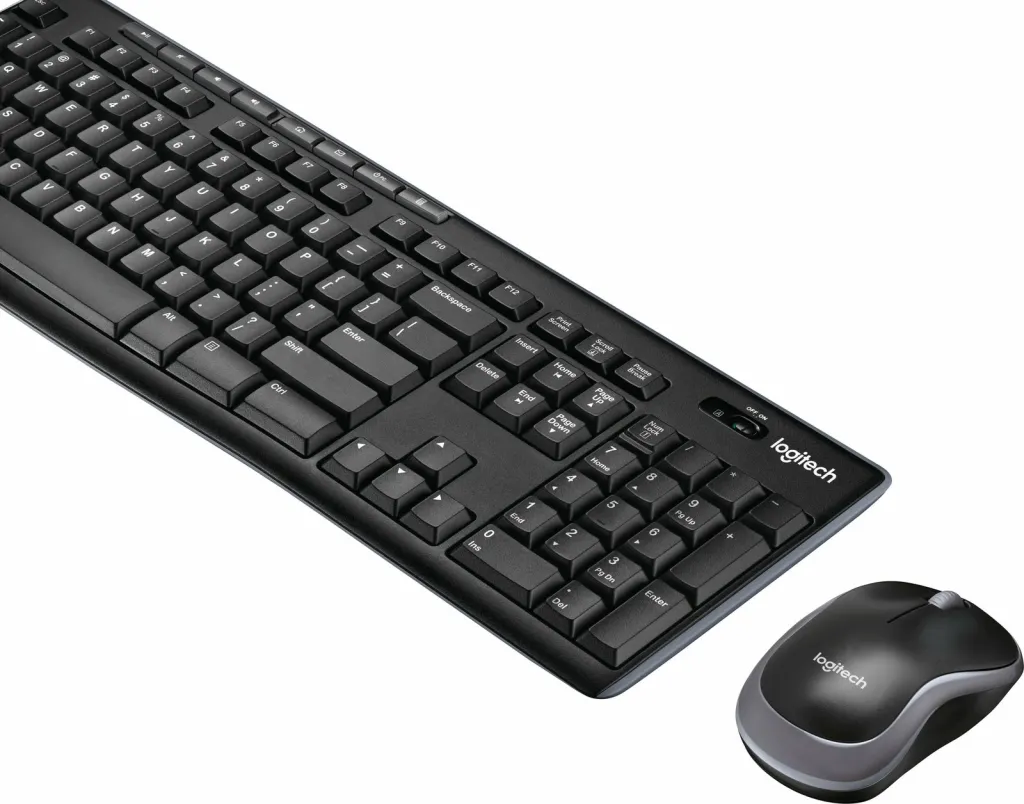 Komplet wireless Logitech MK270, QWERTY, Maus përfshirë, E zezë - 3