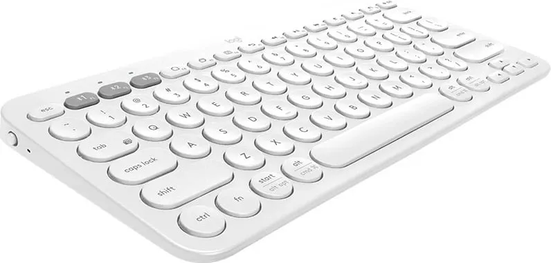 Tastierë Bluetooth Logitech K380, Mini, Pa kabllo, QWERTZ, Bardhë - 2