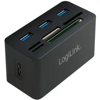 HUB LogiLink CR0042 USB 3.0, 3x USB 3.0, 3 porte, all-in-one lexuash kartash