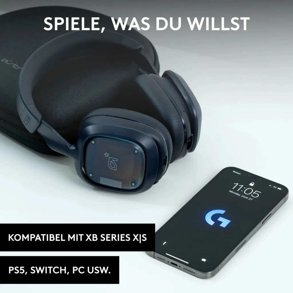 Kufje gaming ASTRO A30 Logitech, Wired & Wireless, 20 - 20000 Hz, 342 g, Blu - 1