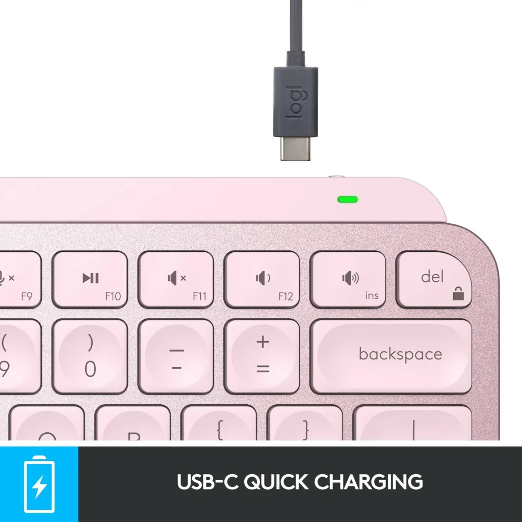 Tastierë wireless Logitech MX Keys Mini, me ndriçim, e zezë - 5