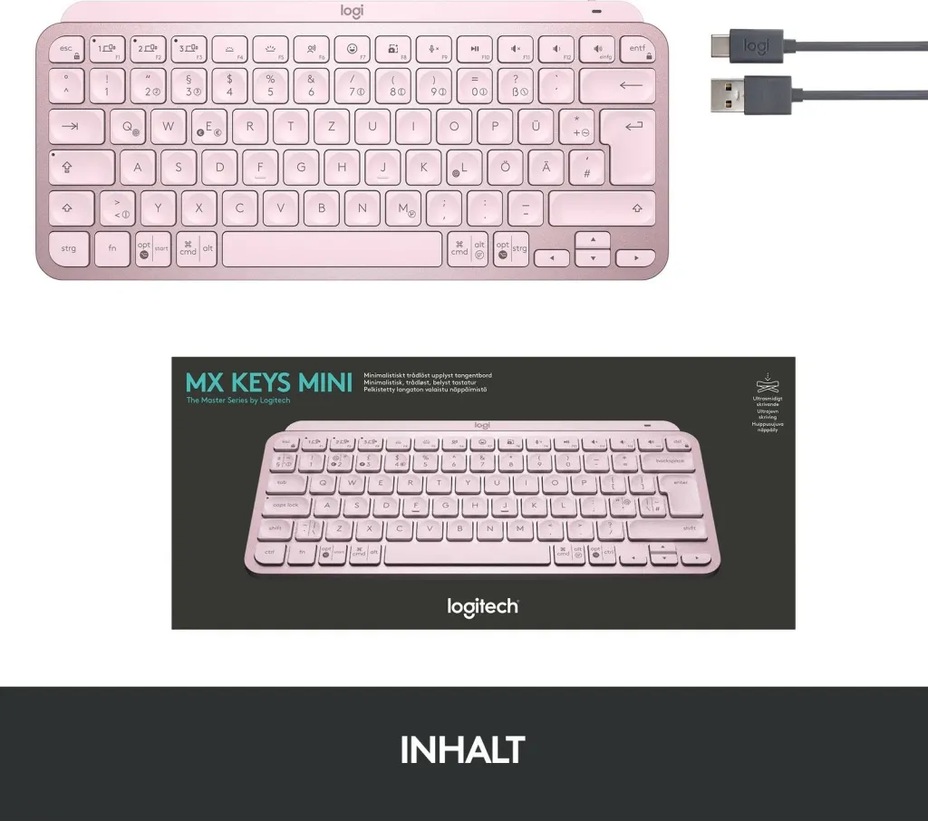 Tastierë wireless Logitech MX Keys Mini, me ndriçim, e zezë - 7