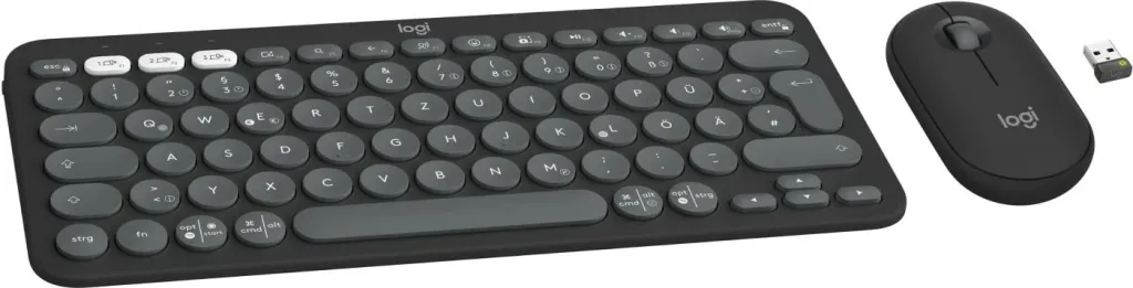 Set maus e tastierë Logitech Pebble 2 Combo 920-012203, wireless, Bluetooth, QWERTZ, grafit - 2