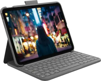 Tastierë Logitech 920-011426, QWERTY, Spanjisht, iPad (10th gen), Gri Oxford