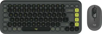 Tastierë dhe maus Logitech POP ICON COMBO, Bluetooth, mini, grafit