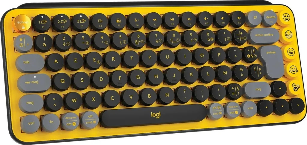 Tastierë mekanike pa tela Logitech Pop Keys me emoji, e zezë - 5