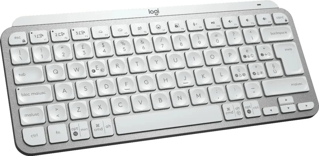 Tastierë pa tela Logitech MX Keys Mini, me ndriçim, e bardhë - 1