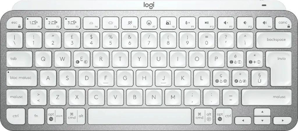 Tastierë pa tela Logitech MX Keys Mini, me ndriçim, e bardhë - 2