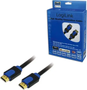 Kabllo LogiLink HDMI - HDMI, 10m, e zezë