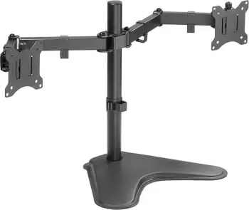 Stendë tavoline për monitorë LogiLink BP0099, për 2 monitorë 13" 32", e zezë
