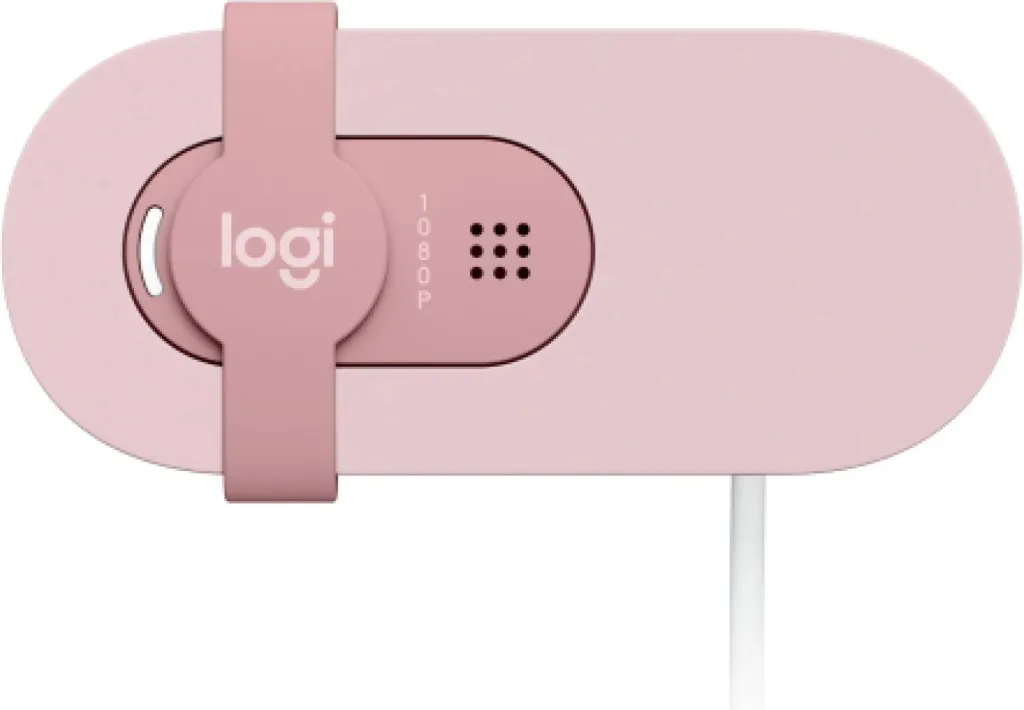 Webcam Logitech BRIO 100, 2MP, 1080p, USB, rozë - 2