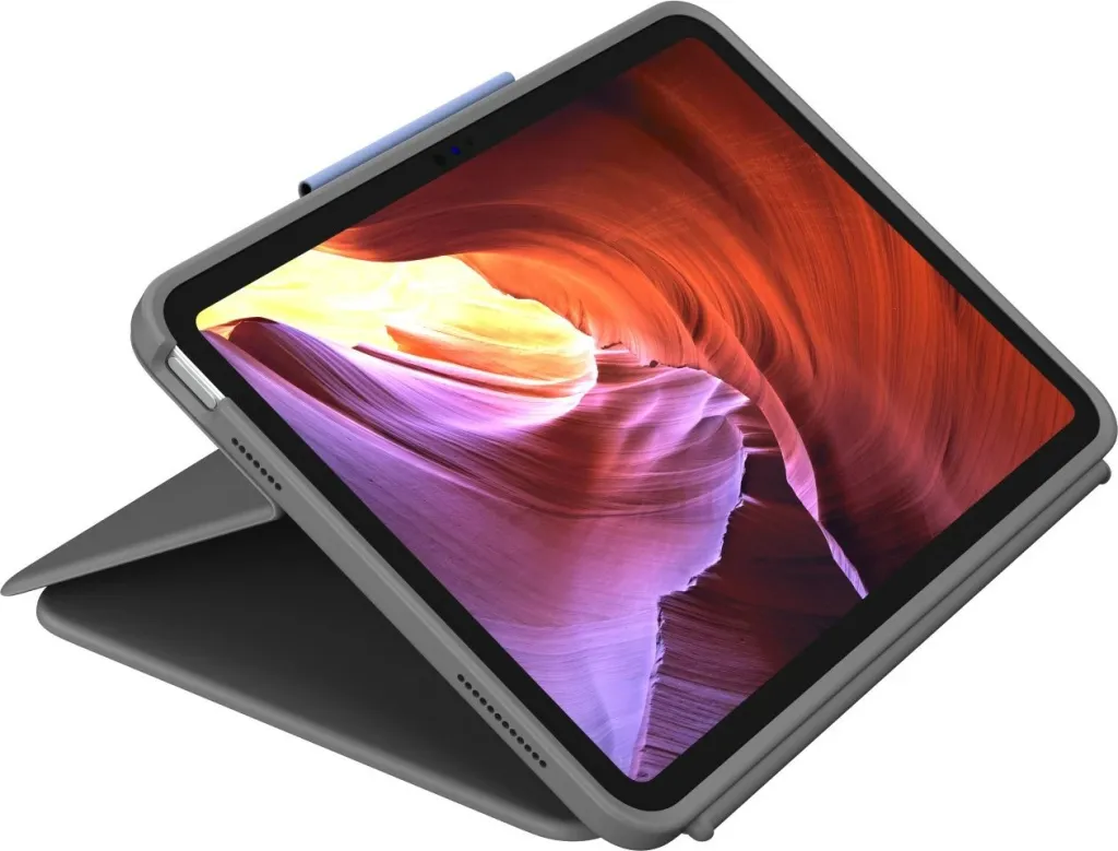 Mbështjellës me tastierë Logitech Rugged Folio për iPad 10th Gen, gri - 4
