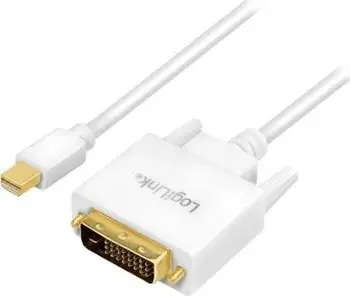 Kabllo LogiLink DisplayPort Mini - DVI-D, 3m, e bardhë