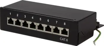 Panel patch LogiLink NP0017B, 8 x RJ45, Cat.6, i zi