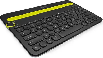 Tastierë Logitech K480, DE, e zezë/verdhë - 1