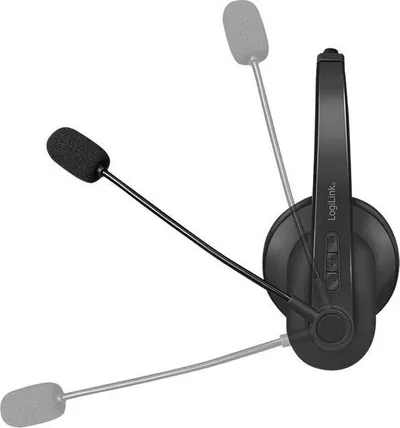Kufje Bluetooth LogiLink, stereo, mikrofon i integruar, e zezë - 3