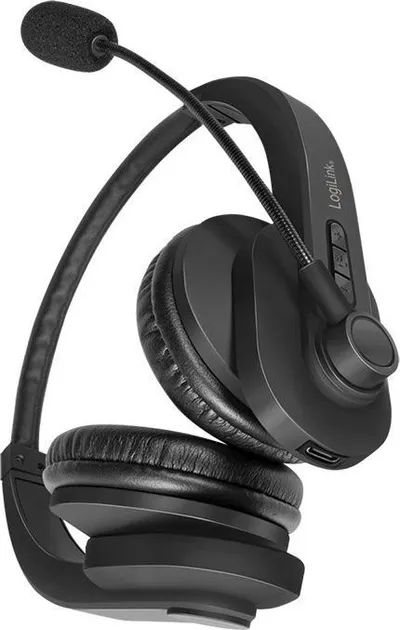 Kufje Bluetooth LogiLink, stereo, mikrofon i integruar, e zezë - 4