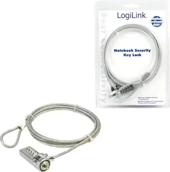 Kyç sigurie për laptop LogiLink, 1.5 m