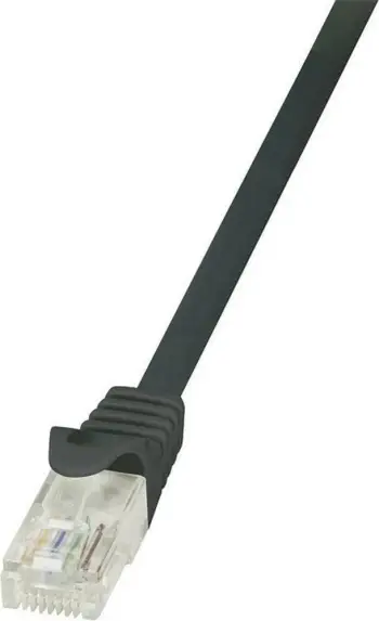 Kabllo LogiLink, 5m, Econline, Cat.6, U/UTP, e zezë