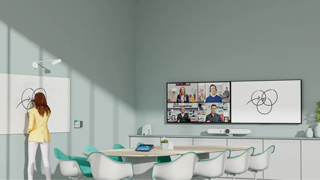 Kamera për dërrasë të bardhë Logitech Scribe, Full HD, 1920 x 1080 pixels, e bardhë - 11