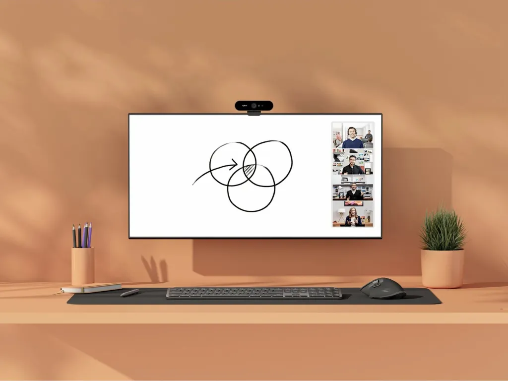 Kamera për dërrasë të bardhë Logitech Scribe, Full HD, 1920 x 1080 pixels, e bardhë - 9