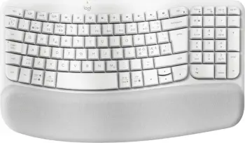 Tastierë Logitech Wave Keys, Wireless, RF Wireless + Bluetooth, Membranë, QWERTY, Bardhë
