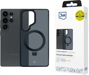 Mbështjellës 3mk Smoke Case Mag&Stand për Samsung Galaxy S25 Ultra, Zi
