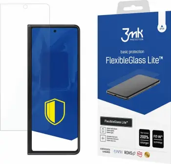 Mbrojtës ekrani 3mk FlexibleGlass Lite për Samsung Galaxy Z Fold 3, ultra i hollë, transparent
