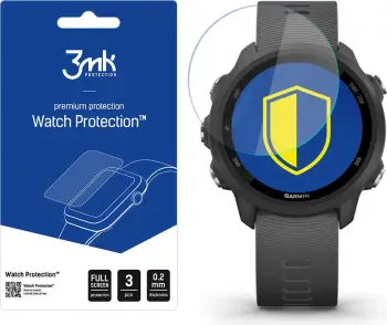 Xham mbrojtës për orë Garmin Forerunner 245, 3mk Watch Protection FlexibleGlass, 3 copë