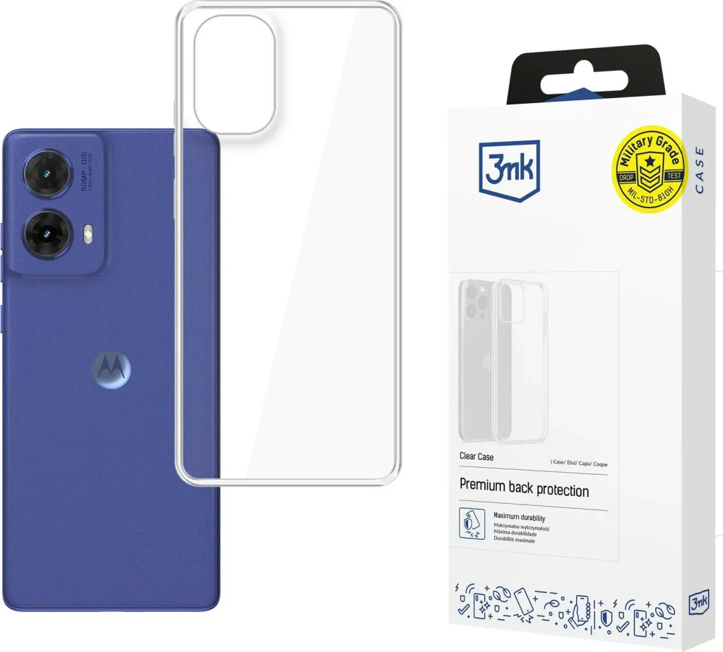 Mbështjellës 3mk Clear Case për Motorola Moto G85, Transparent - 1