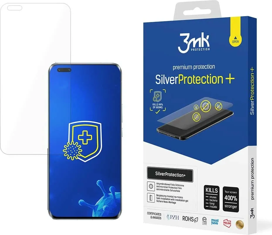 Folie mbrojtëse 3MK SilverProtect+ për Honor Magic5 Pro, antimikrobike, montim me xhel - 1