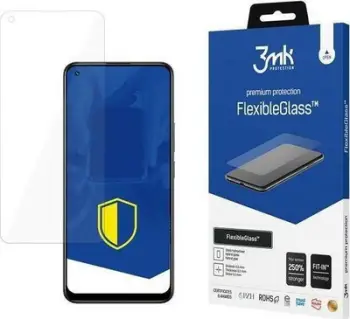 Mbështjellës xhami fleksibil 3mk FlexibleGlass për Realme 8, Transparent
