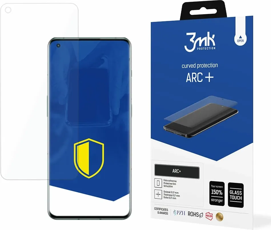 Folie mbrojtëse ekrani 3MK ARC+ për OnePlus 10 Pro 5G, transparente - 1