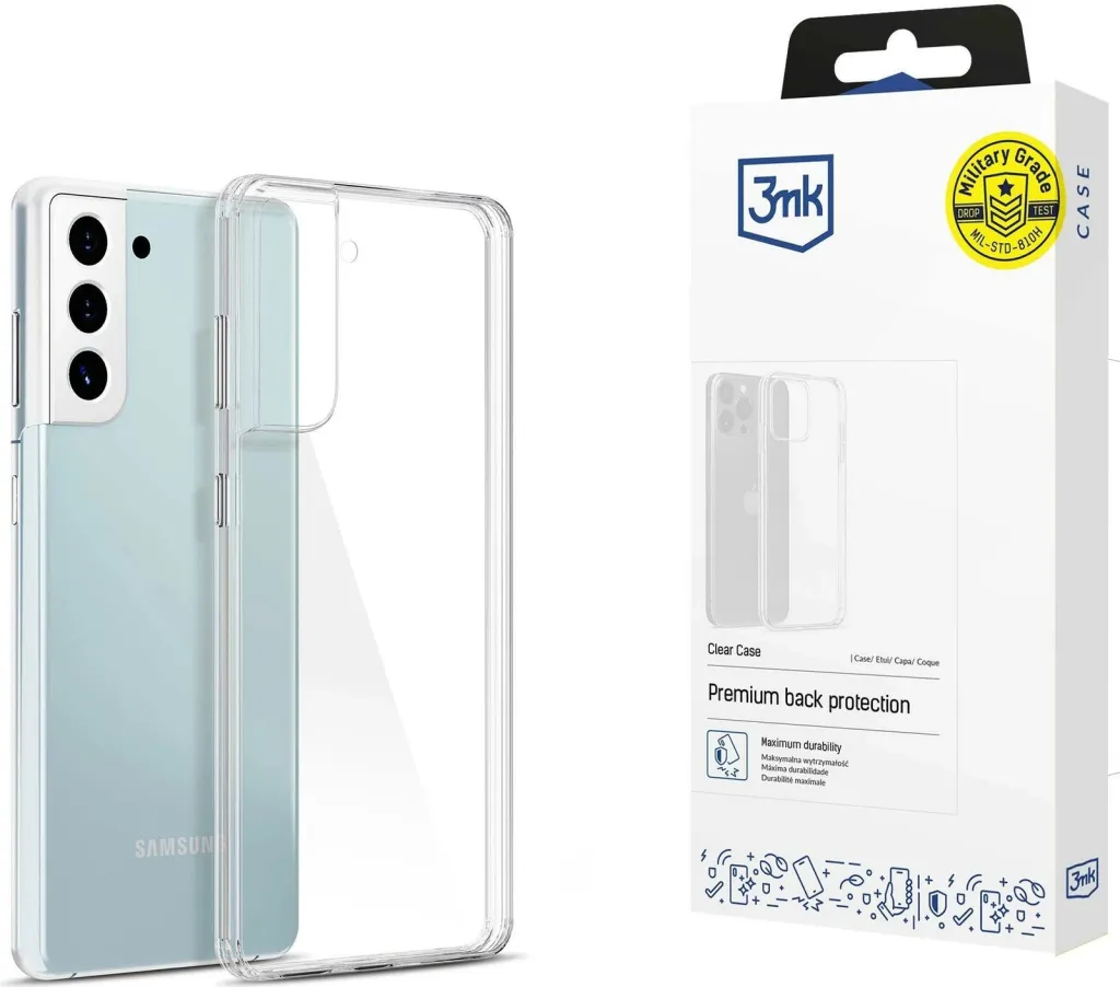 Mbështjellës transparent për celular 3mk Protection Clear Case për Samsung Galaxy S21+ - 1