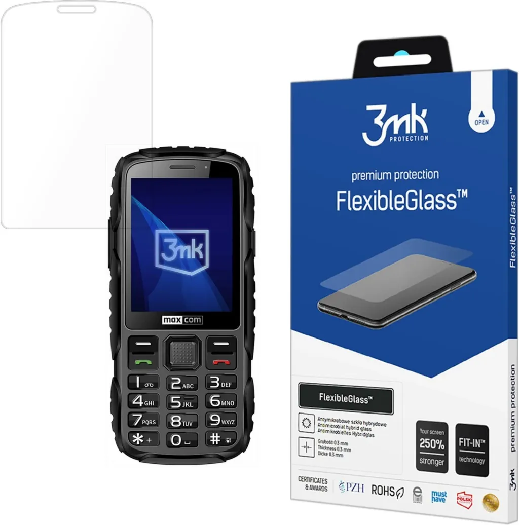 Xham mbrojtës hibrid 3mk FlexibleGlass për Maxcom Strong MM920 - 1