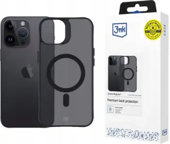Mbrojtëse telefoni 3MK Smoke MagCase për iPhone 14 Pro 6.1", MagSafe, gjysmë transparente