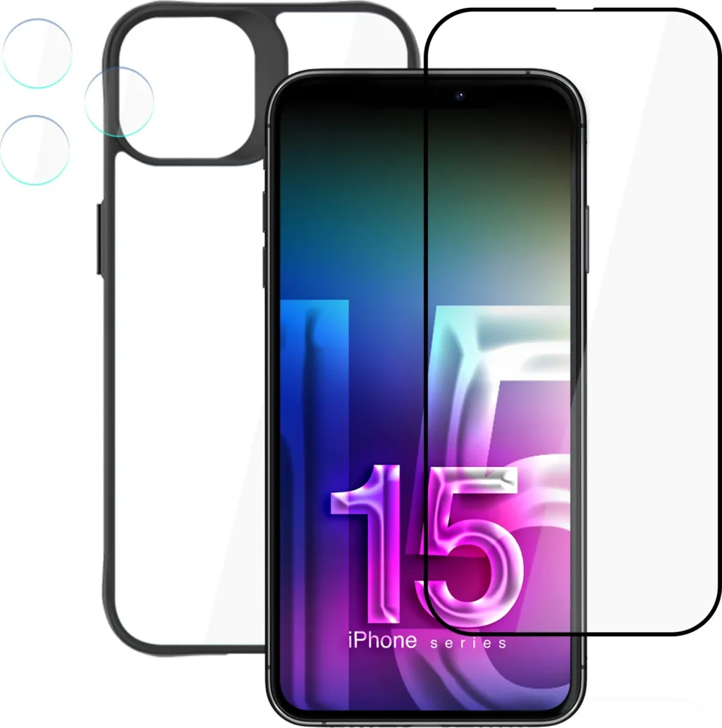 Set mbrojtës për celular 3mk Protection Comfort Set 4in1 për iPhone 15 Pro - 4