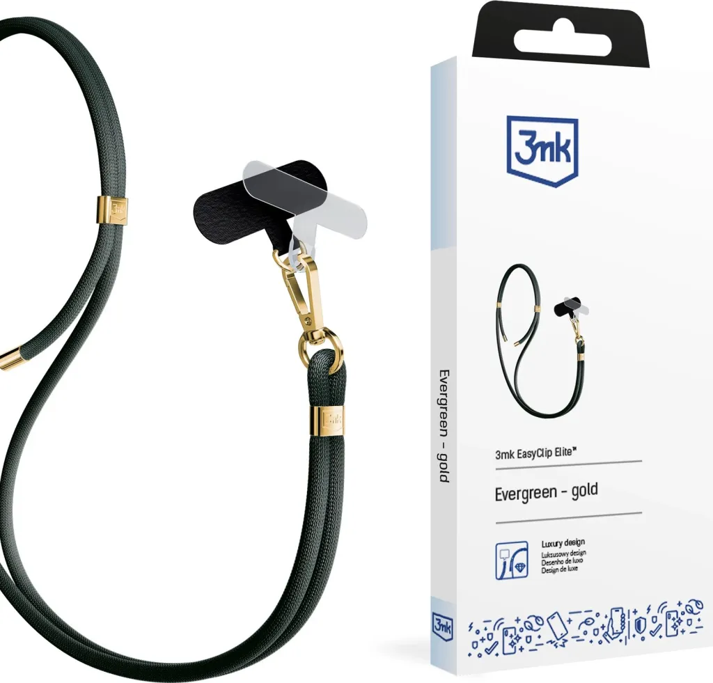Rrip për celular 3mk EasyClip Elite, Evergreen-gold - 1