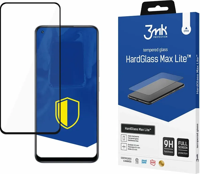 Xham i temperuar për ekran, 3mk Protection HardGlass Max Lite për Realme 8 5G - 1