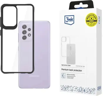 Mbështjellës 3mk Satin Armor Case+ për Samsung Galaxy A52/A52 5G/A52s 5G, transparent
