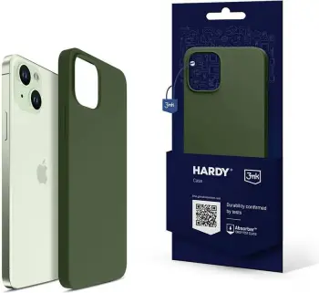 Mbështjellës 3mk Hardy Silicone MagCase për iPhone 15, e gjelbër