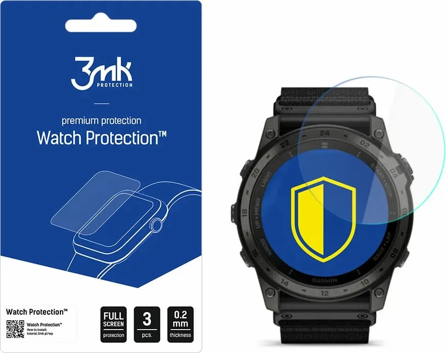 Xham mbrojtës 3MK FlexibleGlass, për Garmin Tactix 7 AMOLED, set 3 copë, transparent - 1