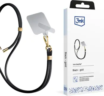 Litar për celular 3mk EasyClip, i zi me të artë