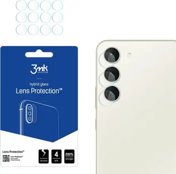 Mbrojtëse xhami për kamerë 3MK Lens Protect, Samsung Galaxy S23 Plus S916, set 4 copë, transparente
