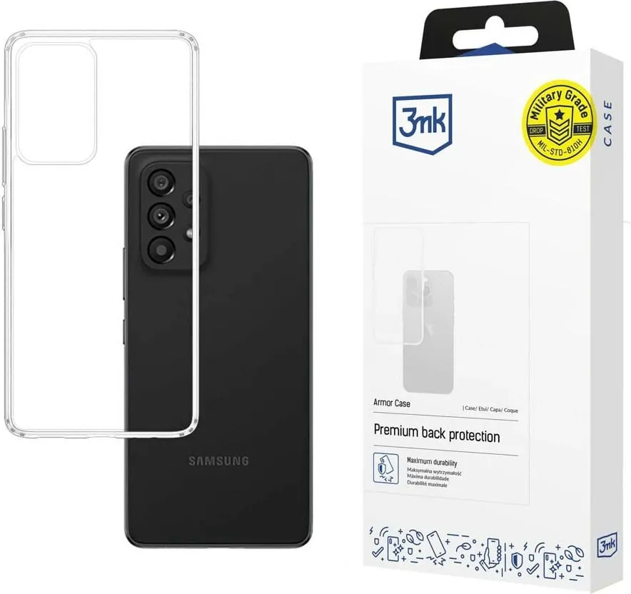Mbështjellës 3mk Armor Case për Samsung Galaxy A33 5G, Transparent - 1