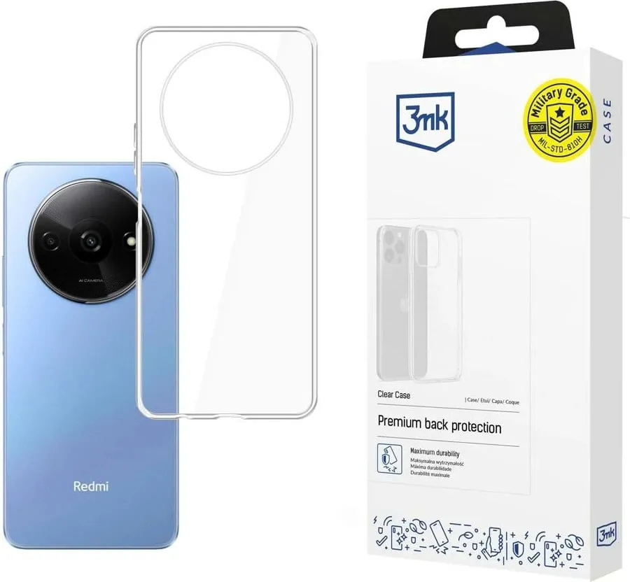 Mbështjellës 3mk Clear Case për Xiaomi Redmi A3, transparent - 1